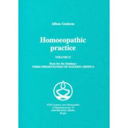 Homeopathic Practice by Alfons Geukens - Volume 2, available as add on in radaropus homeopathic software program