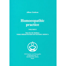 Homeopathic Practice by Alfons Geukens - Volume 2, available as add on in radaropus homeopathic software program