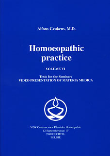 Homeopathic Practice by Alfons Geukens – Volume 6, available as an add on in radaropus homeopathic software program