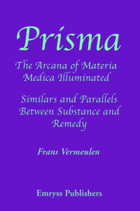 Prisma: The Arcana of Materia Medica Illuminated by Frans Vermeulen, available as add on in radaropus homeopathic software program