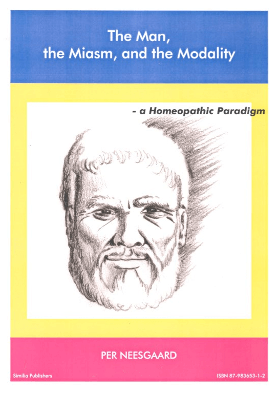 The Man, the Miasm, and the Modality – A Homeopathic Paradigm by Per Neesgaard, available as an add on in radaropus homeoapathic software program