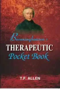 Boenninghausen’s Therapeutic Pocketbook by Timothy Field Allen, availble as add on in radaropus homeopathic software program